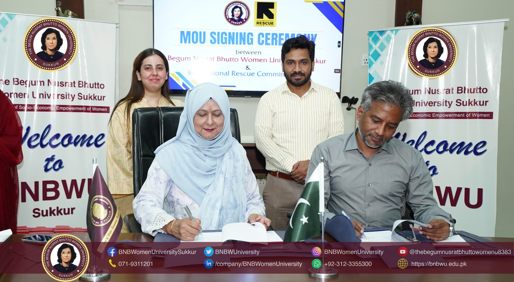 MoU Signing Ceremony between BNBWU and International Rescue Committee (IRC)