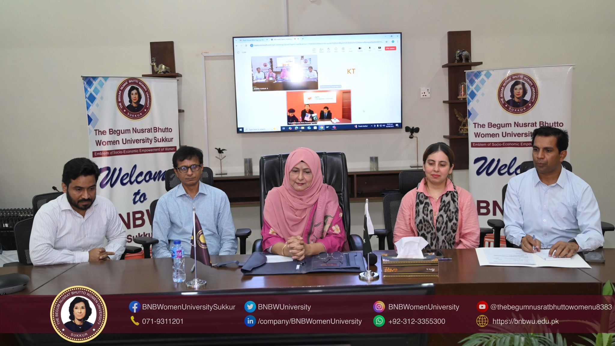 MoU Signing Ceremony between BNBWU and INTI International University, Malaysia