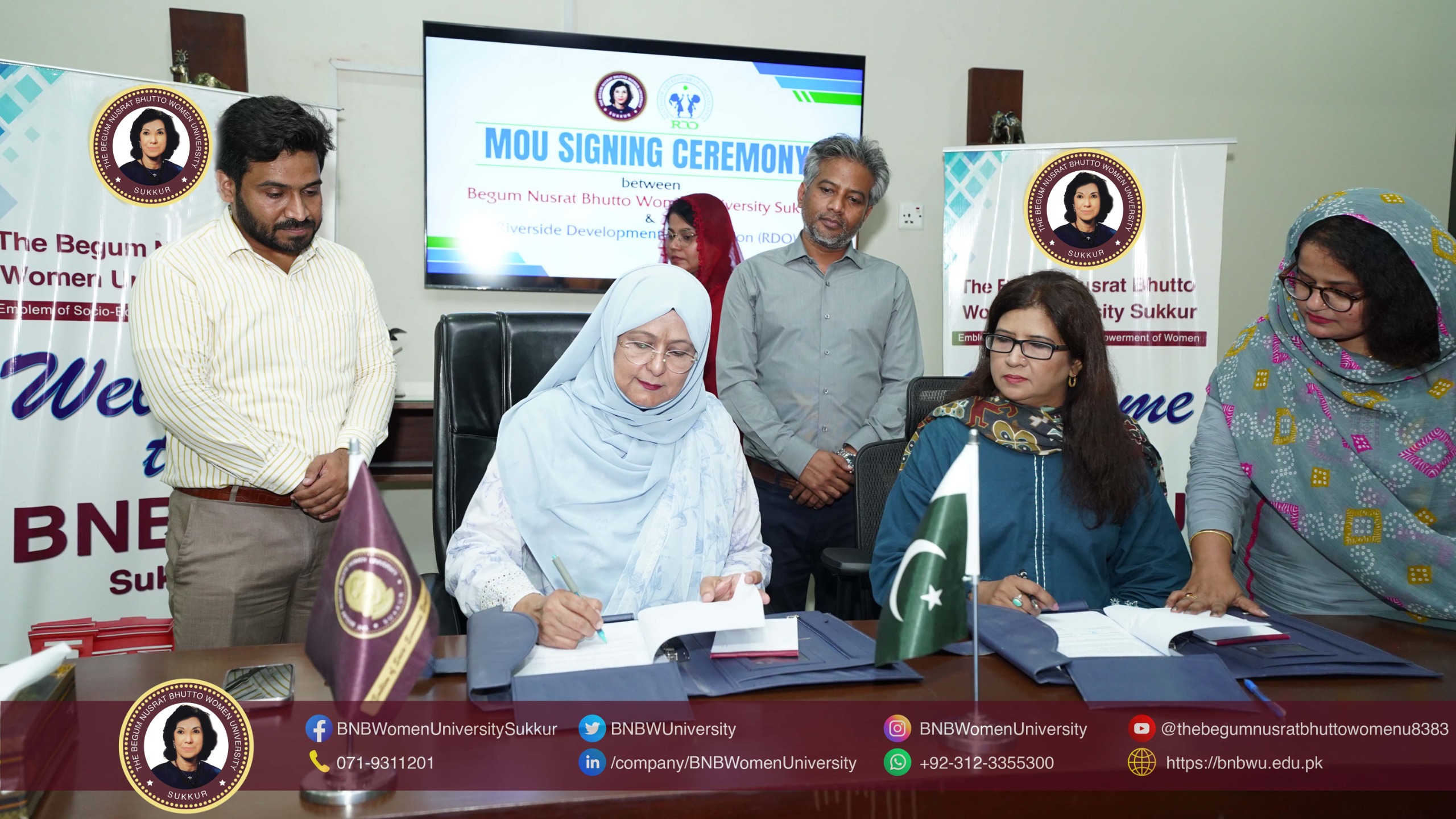 MoU Signing Ceremony between BNBWU and Riverside Development Organization (RDO)
